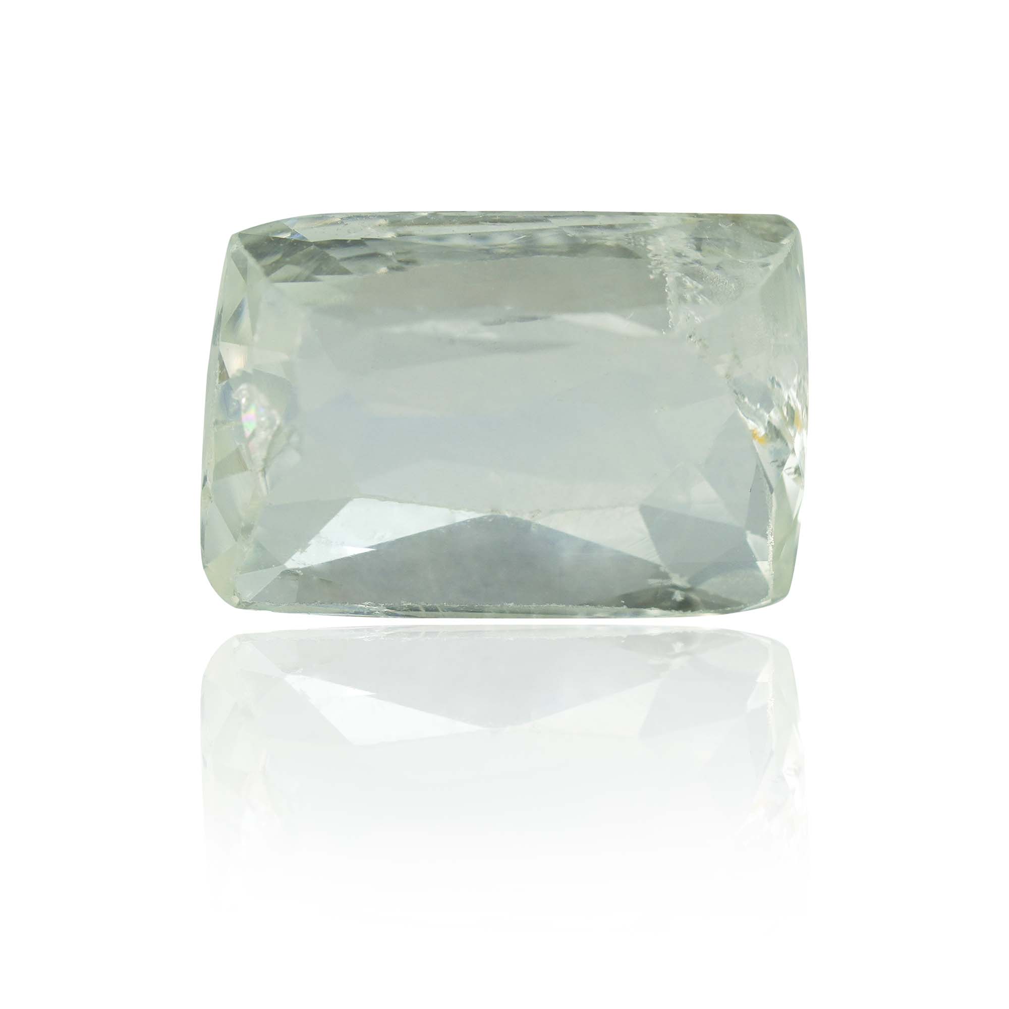Natural Unheated White Sapphire 2.05 Ct, Cushion, Ceylon – IGTL Certified – front view thumbnail